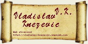 Vladislav Knežević vizit kartica
